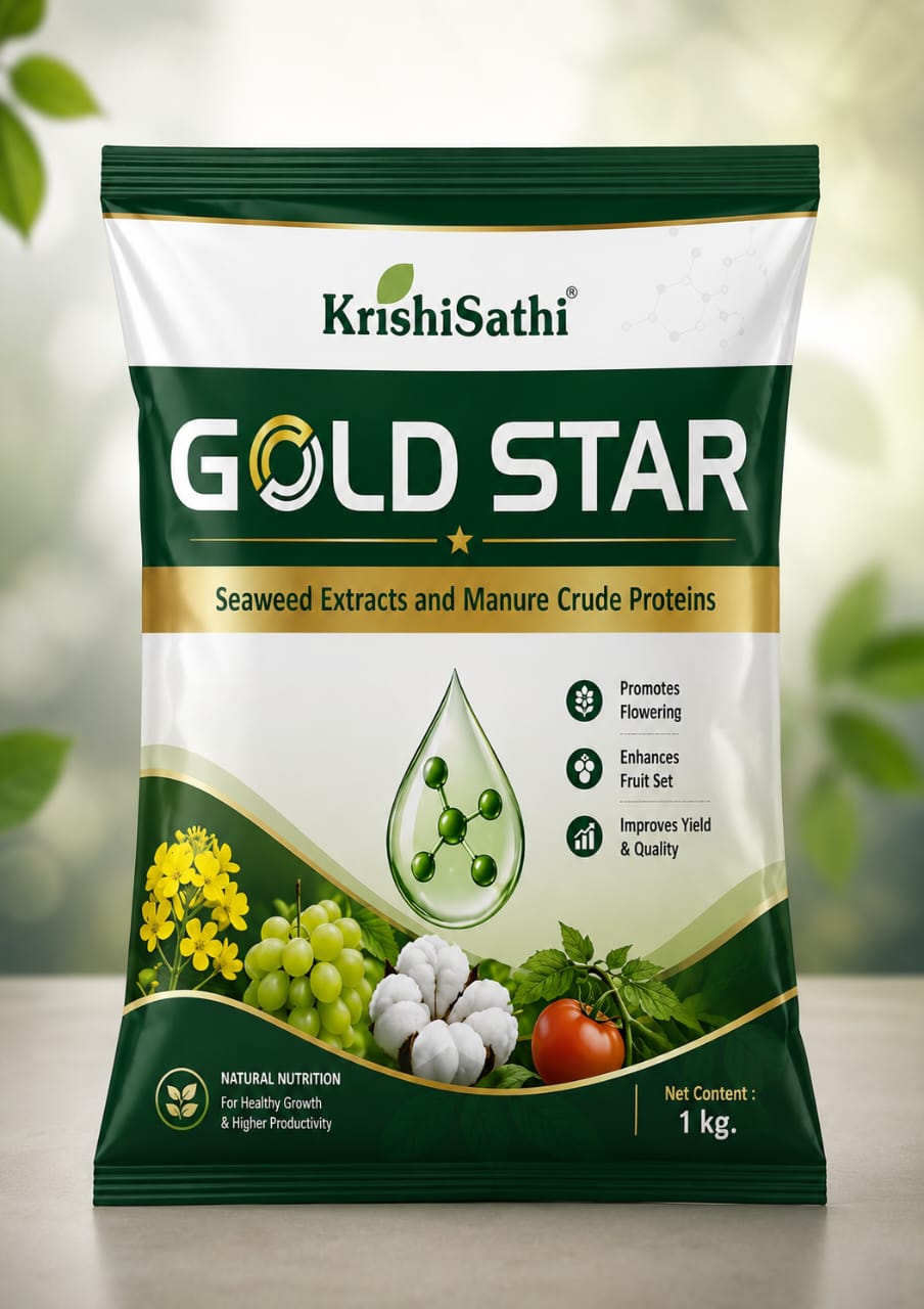 KrishiSathi GOLD STAR Seaweed Extract & Manure Crude Protein