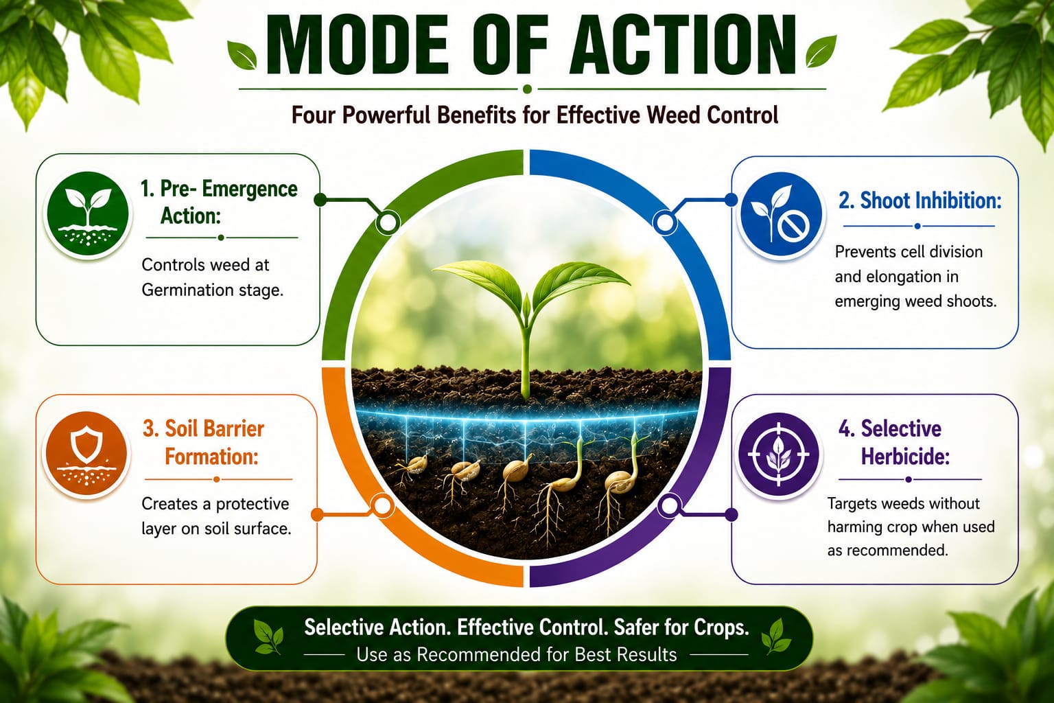 KrishiSathi RAFTAR Pretilachlor 50% EC Selective Herbicide